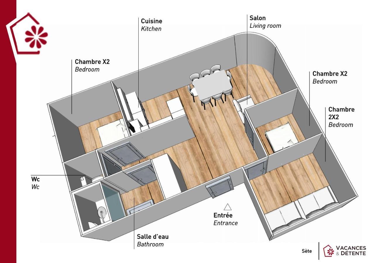 Grand Appartement Au Coeur de Sète Extérieur photo